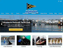 Tablet Screenshot of portrushyachtclub.com
